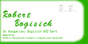 robert bogisich business card